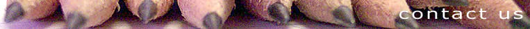 Contact us - the words contact us over a background showing a row of pencils, close up.