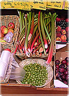 Farm shop display of produce